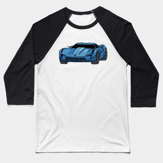 Corvette Stingray Concept Baseball T-Shirt by Dwils7924